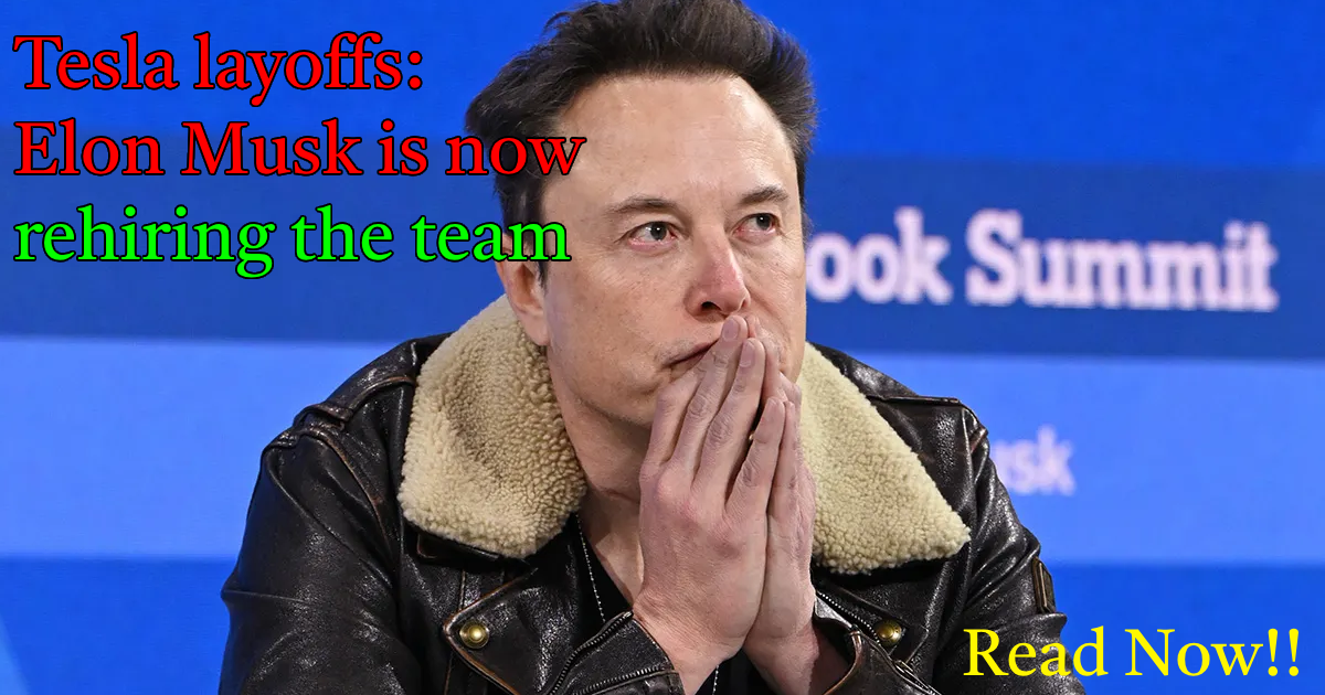 Elon Musk is now rehiring the team